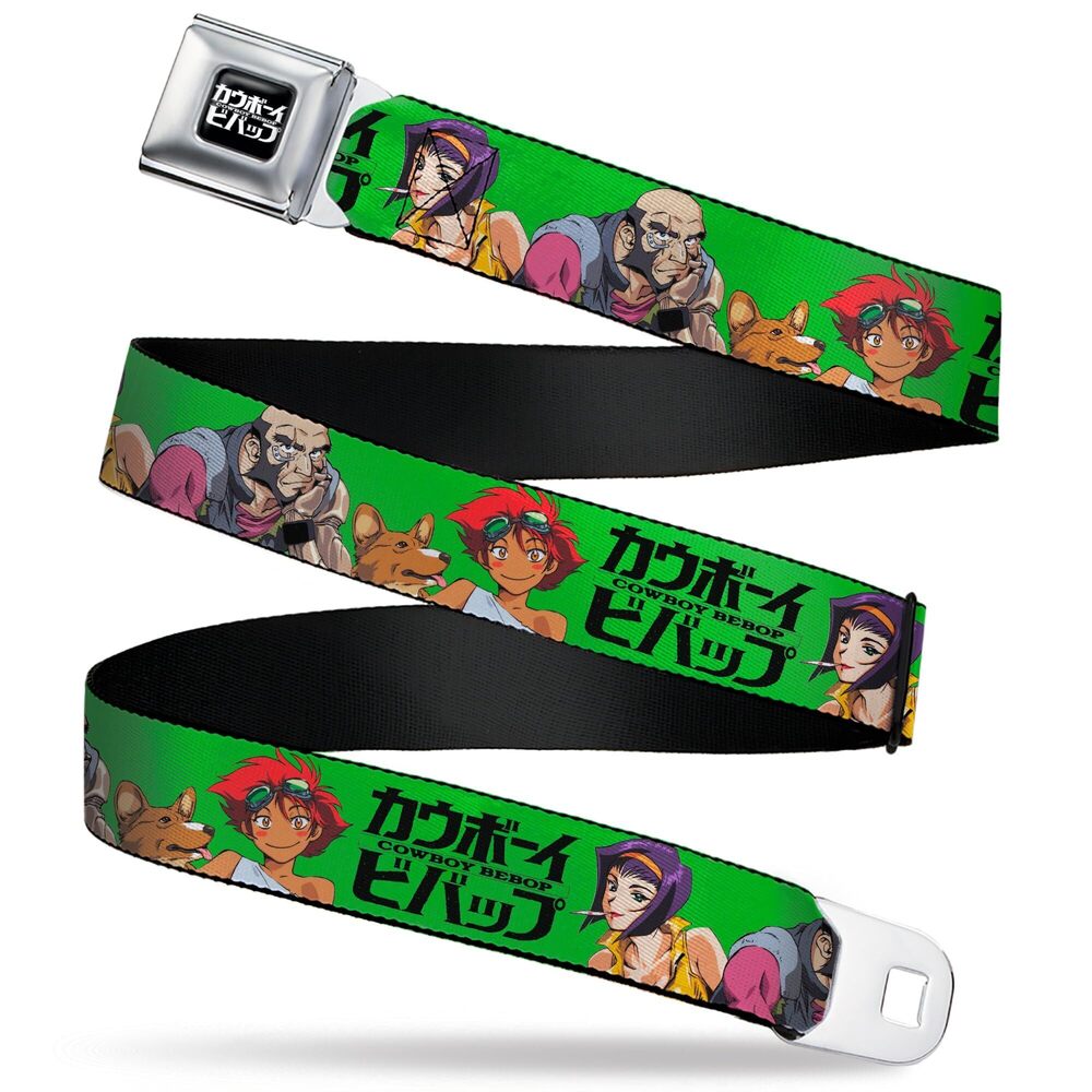 8689 Cowboy Bebop Belt, Seatbelt Buckle Belt, Cowboy Bebop Crew Group Pose